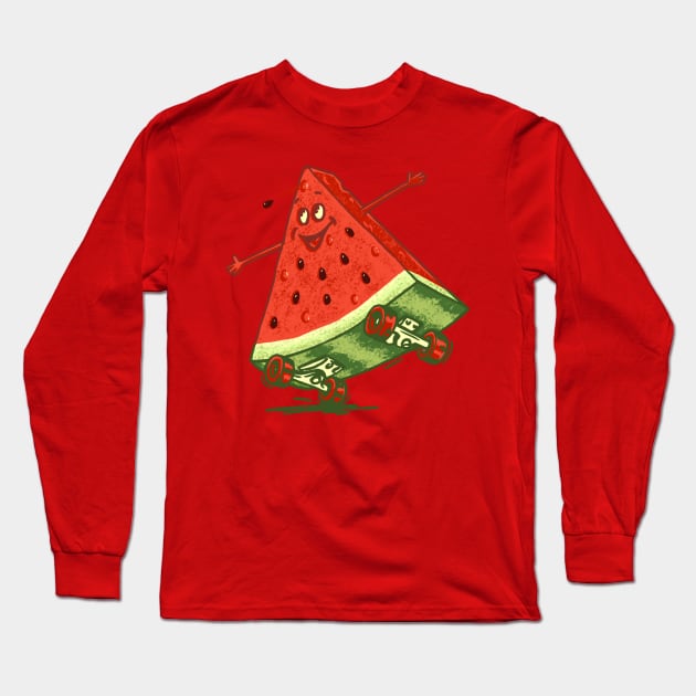 watermelon skate Long Sleeve T-Shirt by gotoup